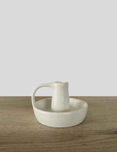 Balta keramikinė žvakidė nuoma