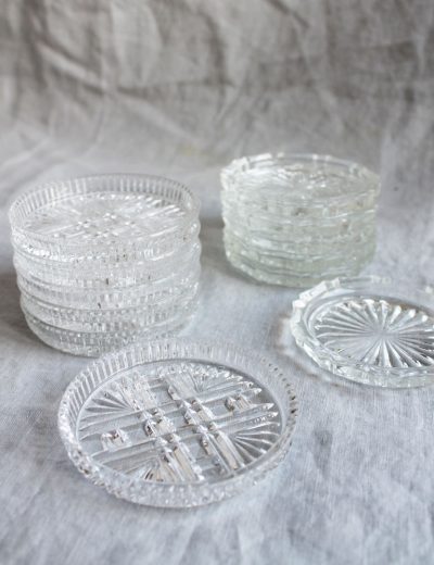 Stiklinės žvakidės padėkliukai